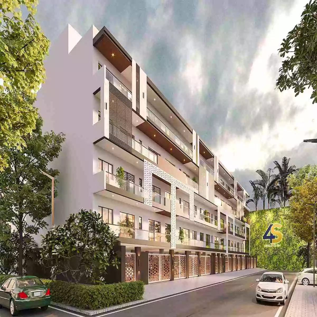 4S Vanam Sector 88 Residential Floor street view